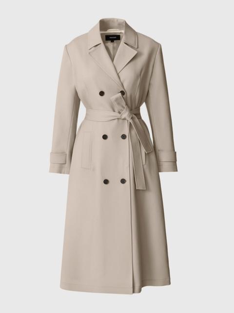 MACKAGE LORNA Wool Gabardine Trench Coat