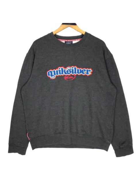 Other Designers Vintage Quiksilver Crewneck Sweatshirt Big Logo Embroidery