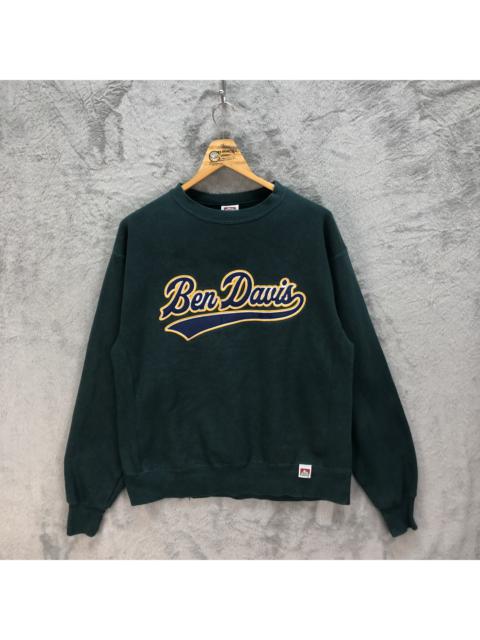 Other Designers Ben Davis - Ben Davis Big Logo Green Sweatshirts #5291-182