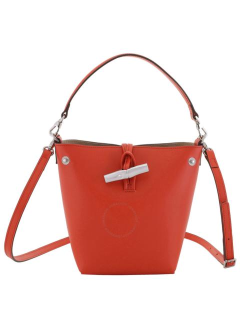 Longchamp Le Roseau XS Leather Bucket Bag - Paprika