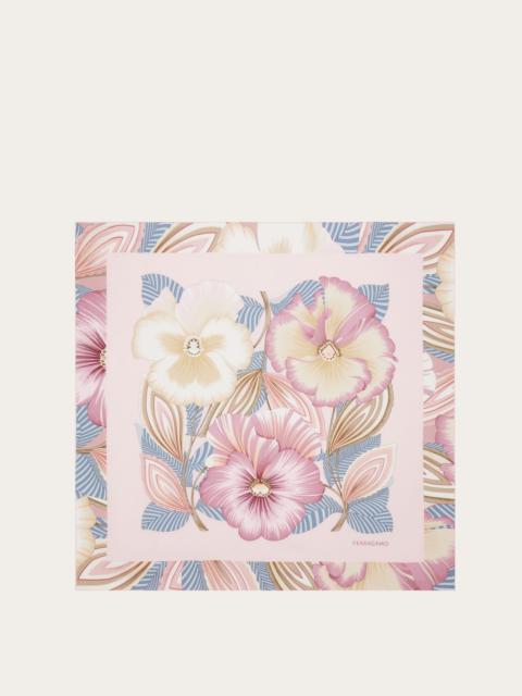 FERRAGAMO Brezza print silk scarf