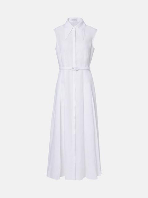 GABRIELA HEARST Durand belted linen shirt dress