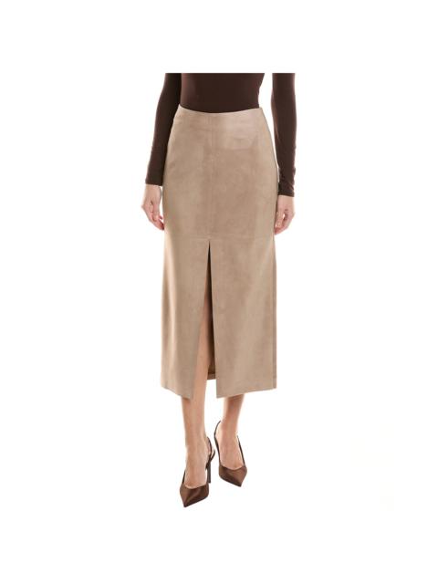 Brunello Cucinelli Brunello Cucinelli Suede Midi Skirt