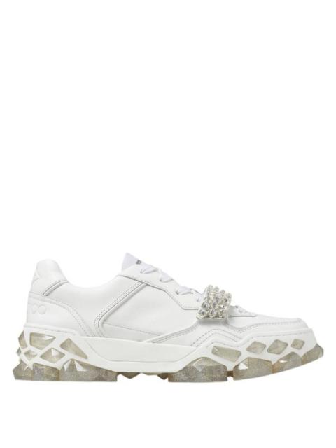 JIMMY CHOO Jimmy Choo Diamond X Strap/F Leather Trainers