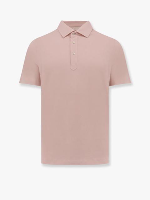 Brunello Cucinelli Men Brunello Cucinelli Pink Polo Shirts