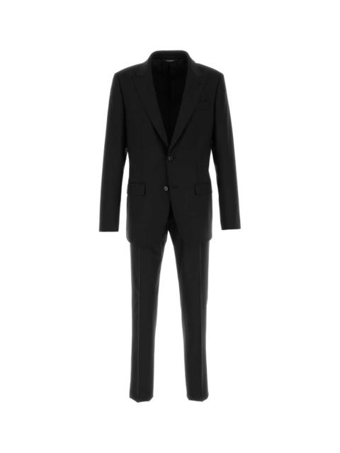 Dolce & Gabbana Dolce & Gabbana Men Black Stretch Wool Suit