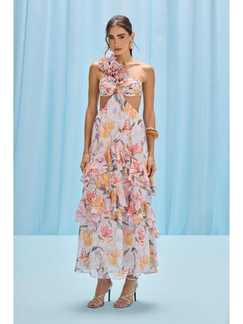 PatBO HONEY FLOWER FLOWER APPLIQUE BEACH DRESS