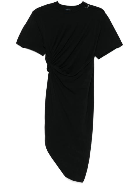 MUGLER piercing-detail midi dress