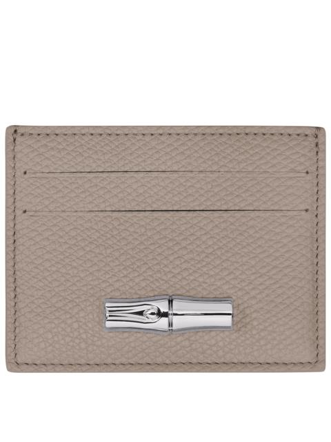 Longchamp Le Roseau Card holder Clay - Leather