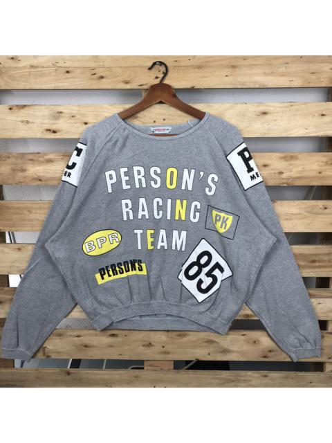 Other Designers Vintage - Vintage Person’s Racing Team Crewneck Sweatshirt Big Logo