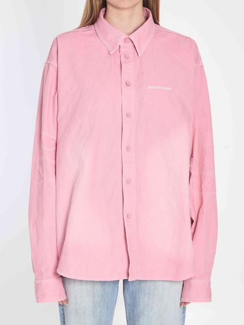 Balenciaga Women Denim Overshirt