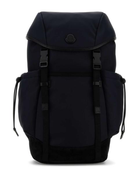 Moncler Moncler Men Midnight Blue Canvas Backpack