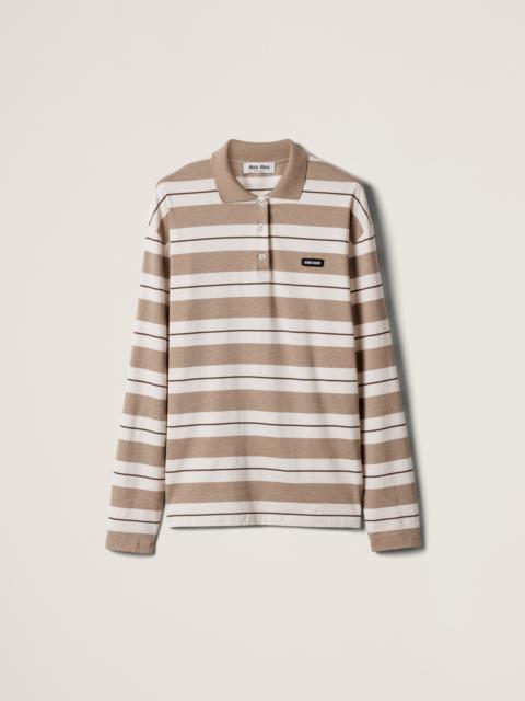 Miu Miu Cotton jersey polo shirt