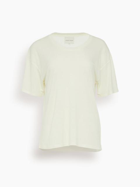 Loulou de Saison Short Sleeved T-Shirt in Ivory