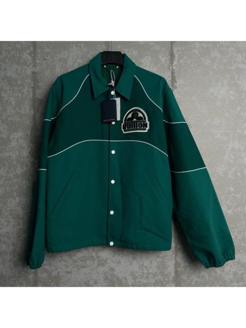 Louis Vuitton Louis Vuitton Dark Green Three-Flower Embroidered Logo Jacket