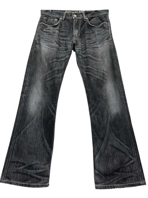 Other Designers FYE FLARE💥EDWIN BLUE TRIP Distressed Black MADE IN JAPAN💥