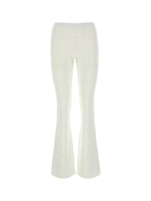 Givenchy Woman White Jacquard Pant