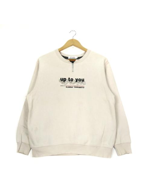 Other Designers Kansai Yamamoto Up To You Big Logo Sweatshirti
