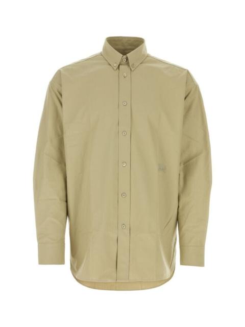 Burberry Men Army Green Oxford Shirt