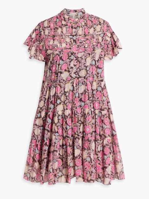 Isabel Marant Étoile Lanikaye tiered floral-print cotton-voile mini dress