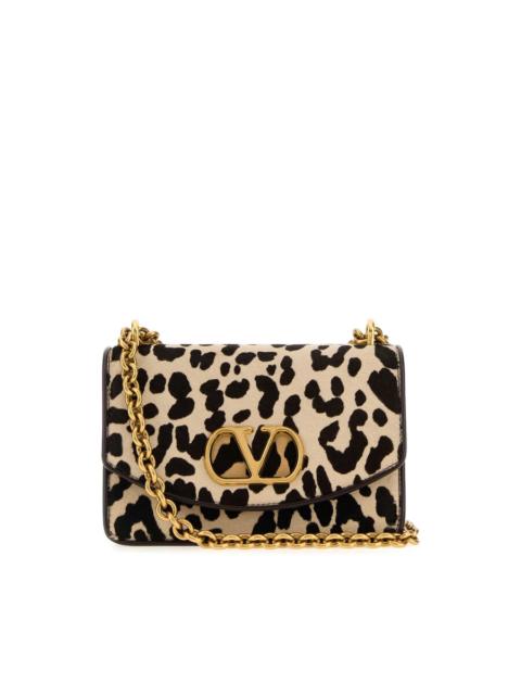 Valentino Valentino Garavani Printed Calf Hair Vain Shoulder Bag