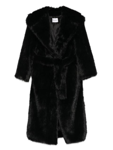 THE ANDAMANE belted faux-fur coat