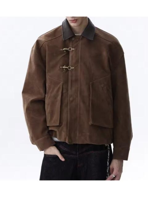 Other Designers Japanese Brand - Toggle Button Collar Pu Leather Jacket