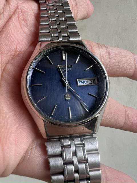 Other Designers Vintage 80s Seiko QZ Deep Blue Dial