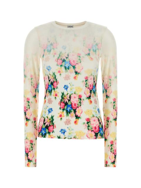 Loewe Women Printed Stretch Modal Top