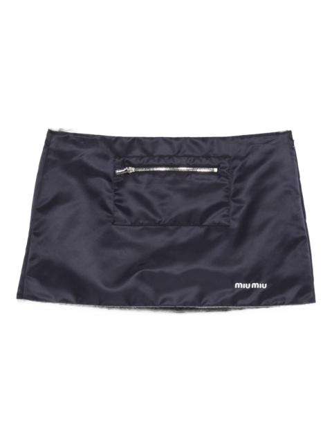 Miu Miu Miu Miu Zip-pocket Mini Skirt