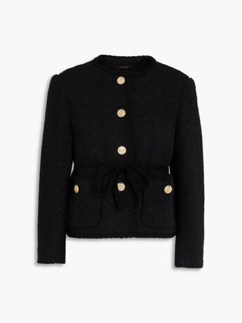 maje Metallic tweed jacket