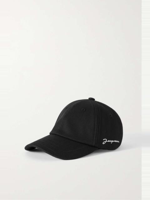 La Casquette embroidered cotton-twill baseball cap