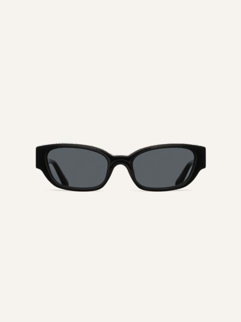 MAGDA BUTRYM 'I need a holiday' sunglasses in black crystals