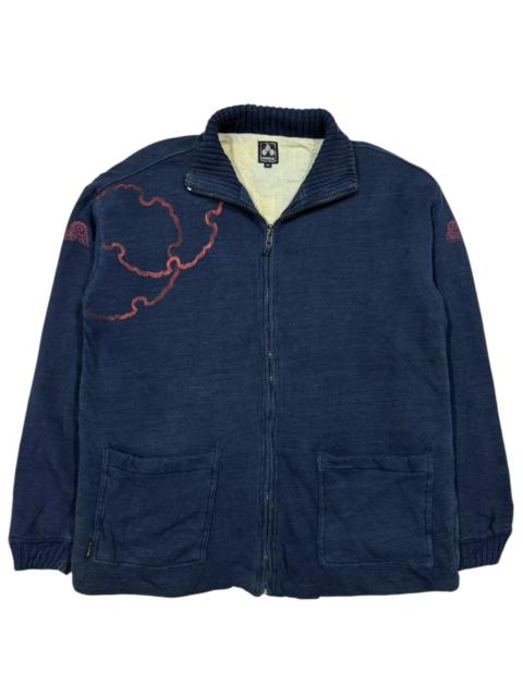 Other Designers Vintage - Vtg🔥Chikiriya Artist Tatoo Design Artwork Indigo Sweater