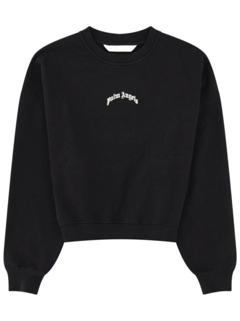 Palm Angels Palm Angels Women Felpa Crop Con Logo