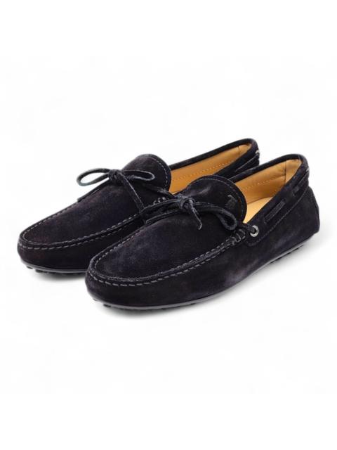 Tod's City Gommino Suede Loafers Black UK 5.5 US 7 - NWB $695