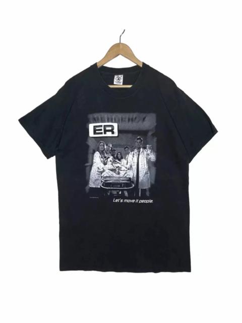Other Designers Vintage - Vintage 90's drama series E.R vintage movie tshirt