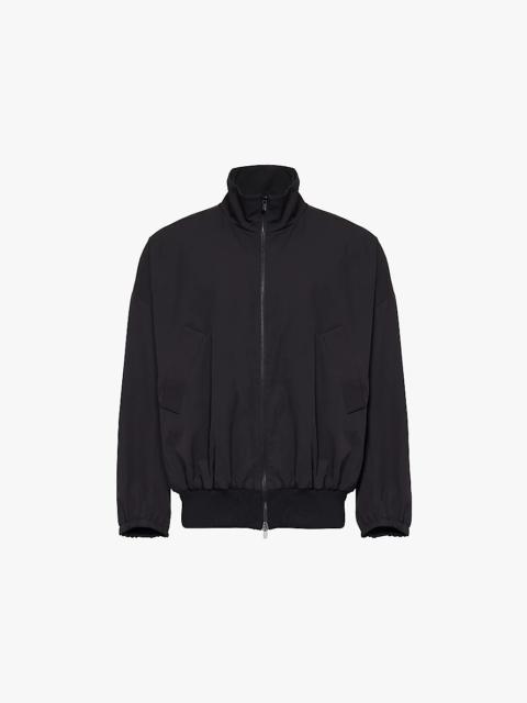 Vented relaxed-fit stretch-woven jacket