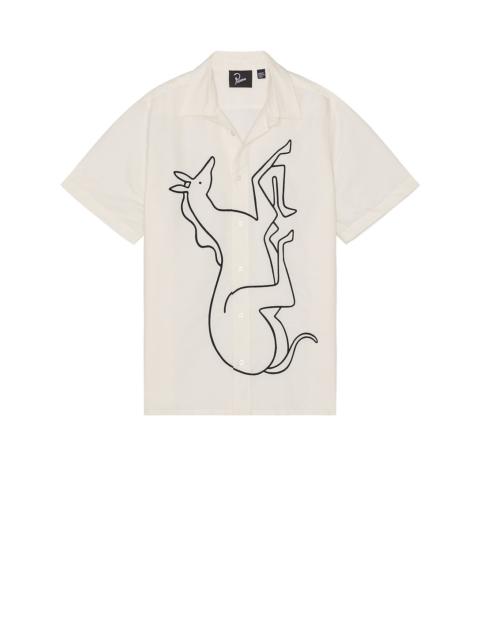 by Parra Vertical Horse Short Sleeve Shirt