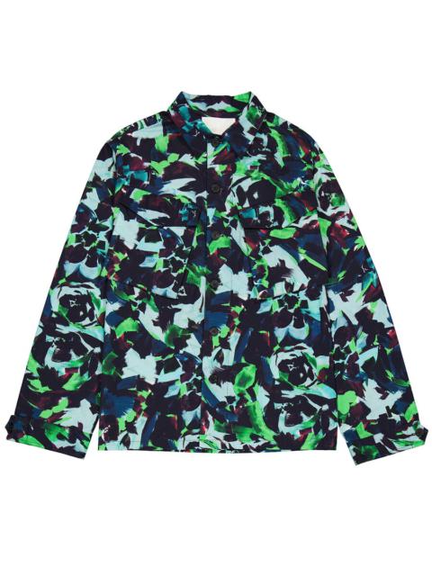 KENZO Kenzo Men's Grass Green Allover Flower Print Shirt
