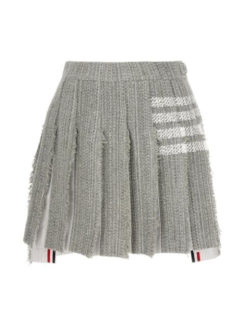 Thom Browne Thom Browne Women Pleated Tweed Skirt