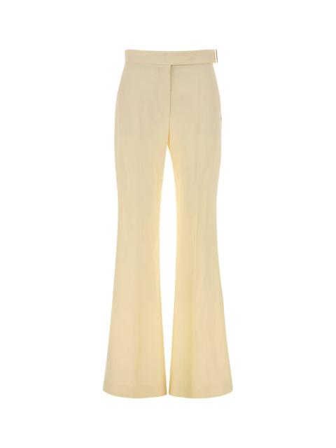 Sportmax Pastel yellow viscose blend Piacere pant