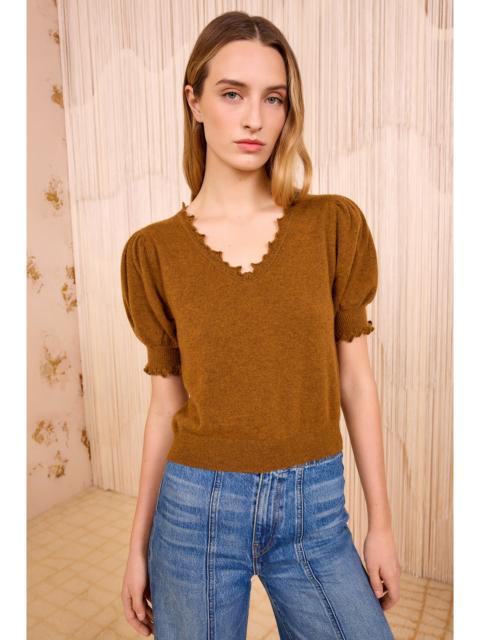ULLA JOHNSON Polline Short Sleeve Top