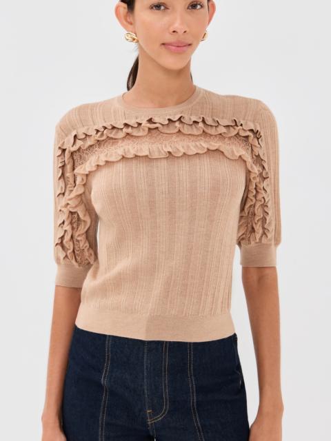 ULLA JOHNSON Salima Short Sleeve Knit