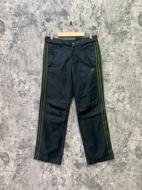 adidas ADIDAS 3 Stripe Green Embroidered Logo pants