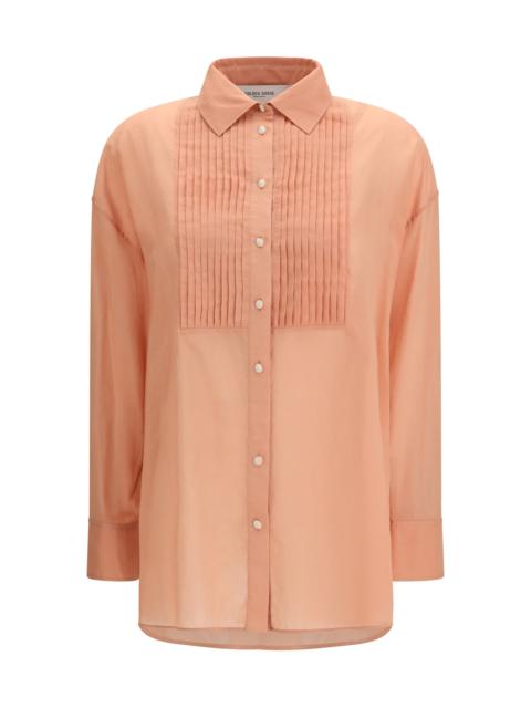 Golden Goose Golden Goose Women Oversized Shirt In Cotton With Pleated Bib