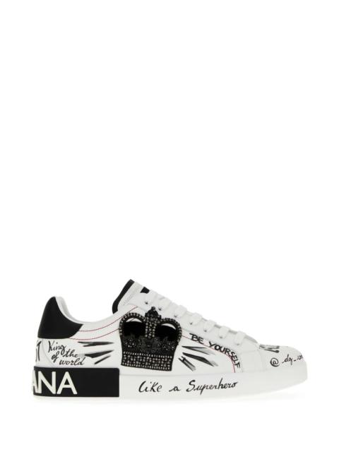 Dolce & Gabbana Dolce & Gabbana Men White Leather Sneakers