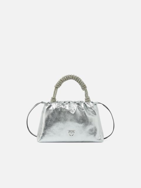PINKO SMALL HANDBAG IN LAMINATED LEATHER