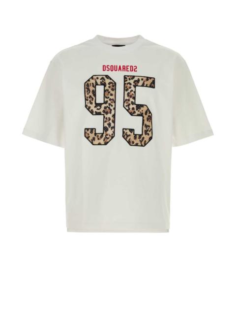 DSQUARED2 Dsquared Men White Cotton Oversize T-Shirt