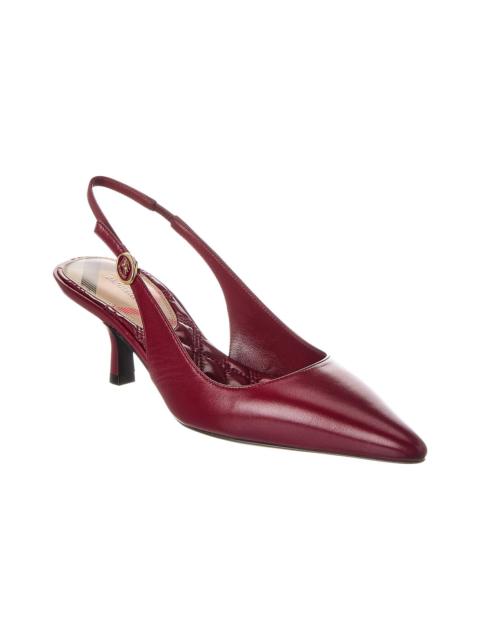 Burberry Burberry Leather Slingback Pump